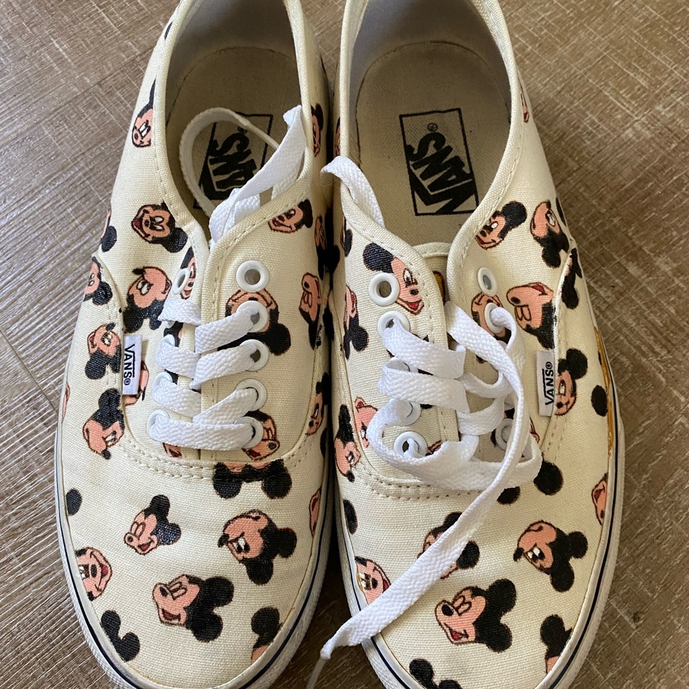 Vans Custom Mickey Mouse Womens 8 hand painted